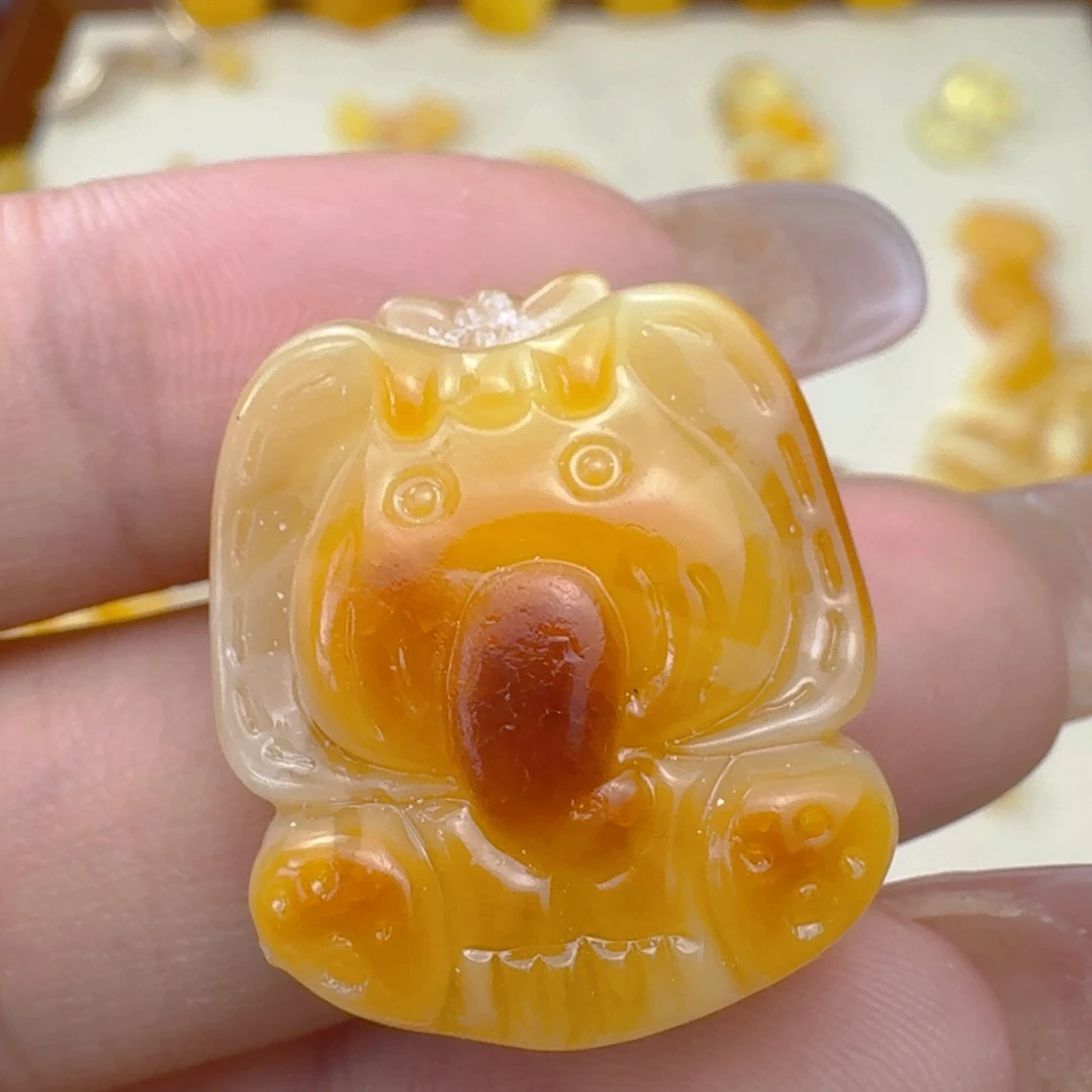 未镶嵌蜜蜡裸石28/g 大象