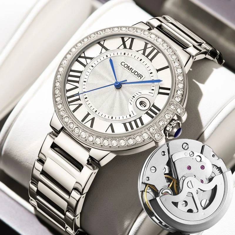 全自动机械表2024新款男士防水镂空日历夜光简约时尚专柜正品推荐