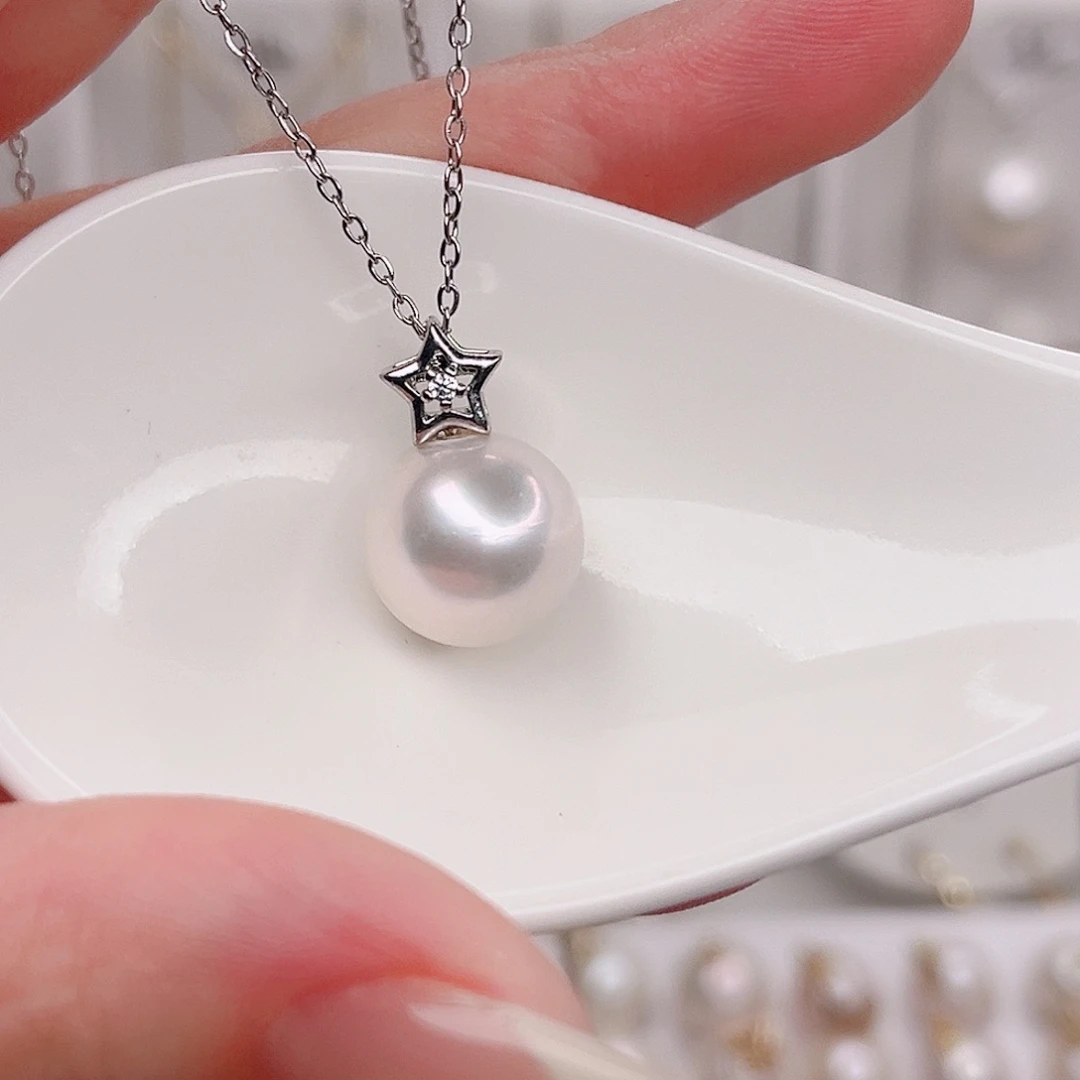 未镶嵌淡水珍珠吊坠(赠链)