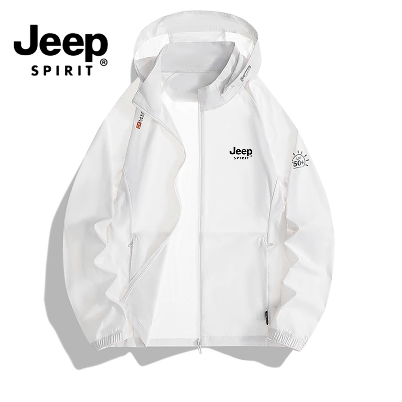 jeep吉普夏季男士冰丝防晒衣户外男女同款轻薄透气防紫外线钓鱼服