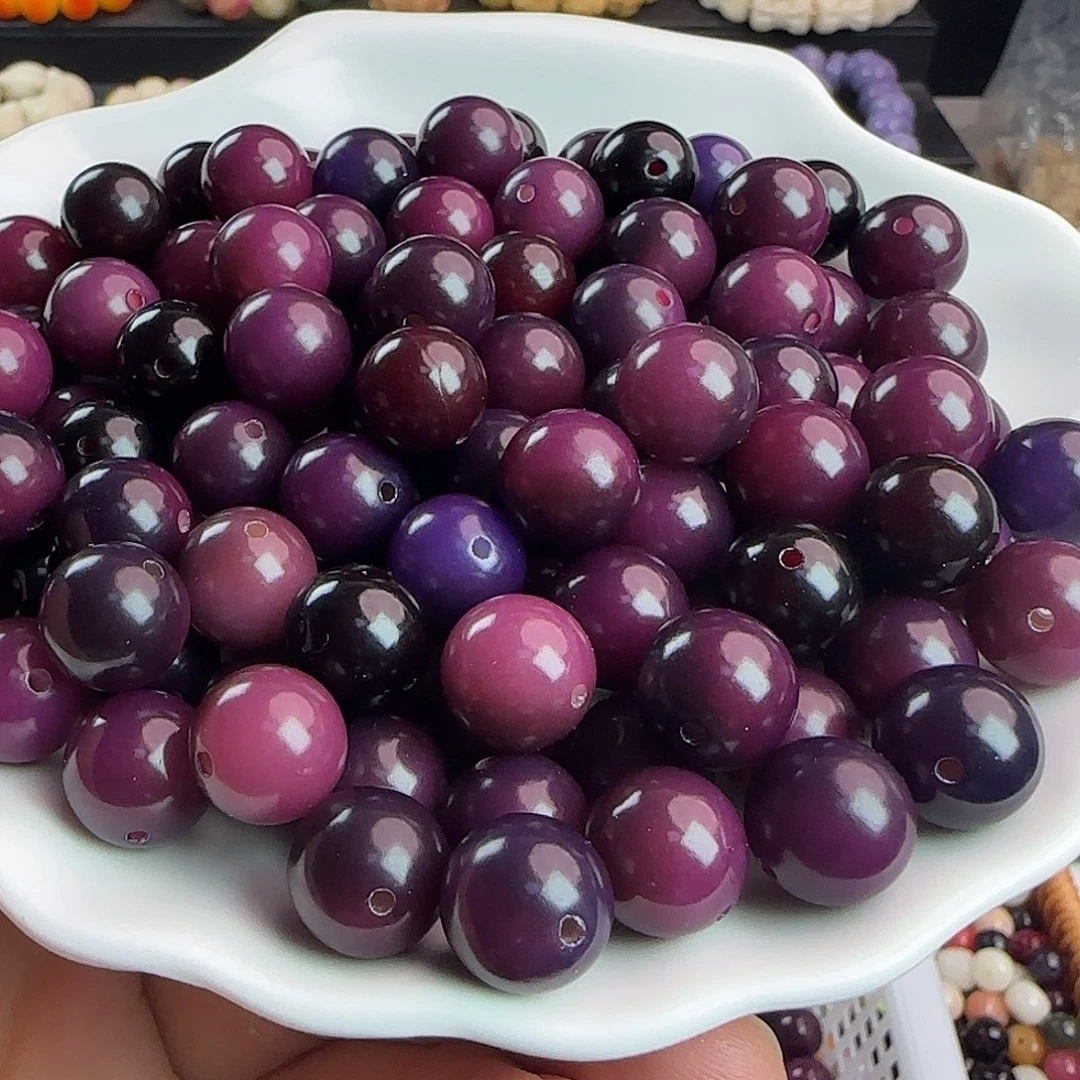 菩提根/象牙果手串微瑕疵卡11-12紫葡萄汤圆100颗卡牌➕50颗