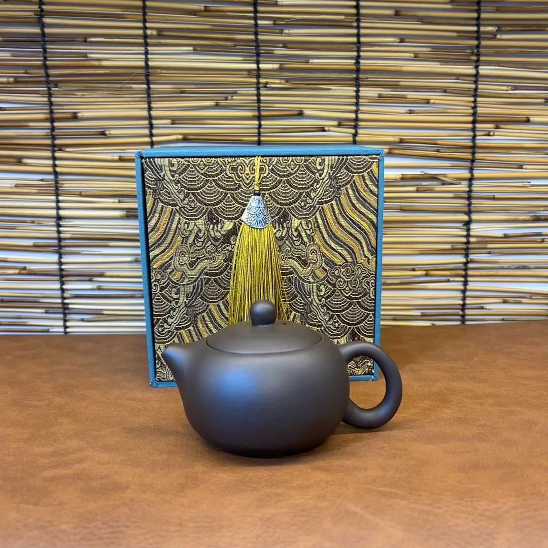 宜兴紫砂黑金小容量小西施可把玩手制经典茶壶（不带礼盒）3.3