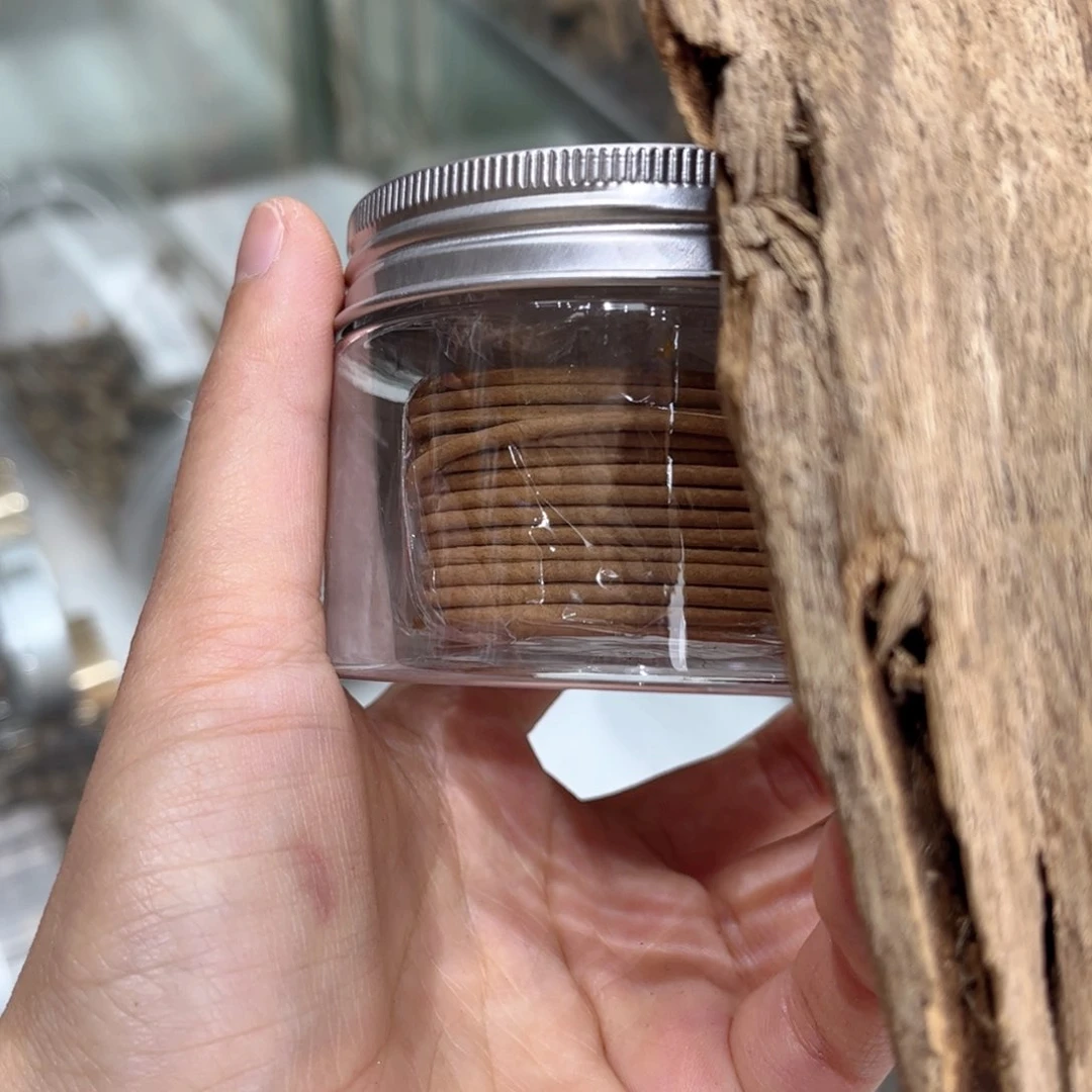 香榧木海南木料白棋盘香1罐