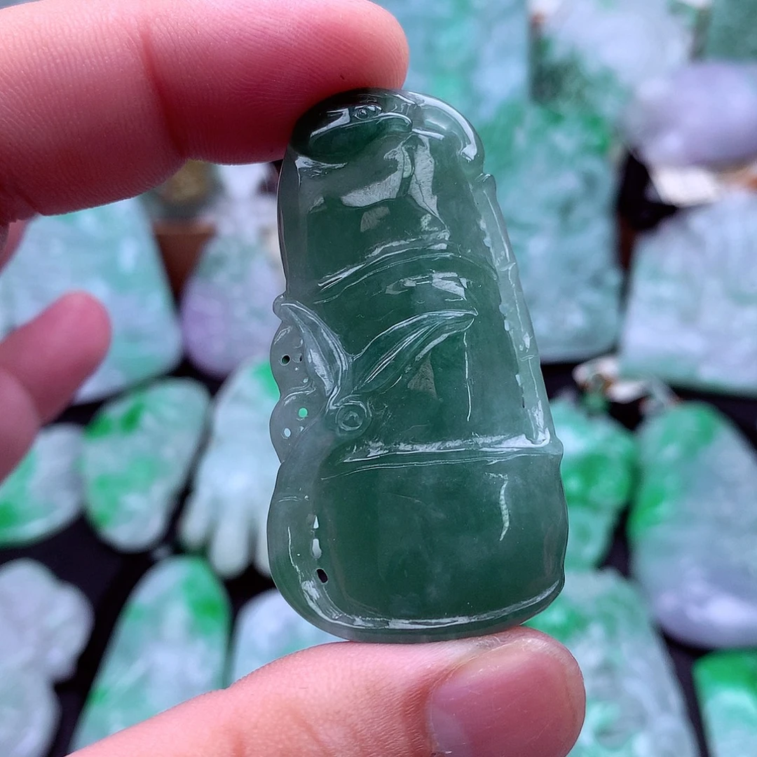翡翠未镶嵌吊坠(不含链)