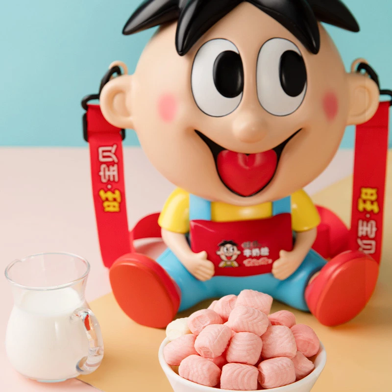 太可爱了！太可爱了！全球限定“旺宝宝”牛奶糖礼盒斜挎小朋友礼物