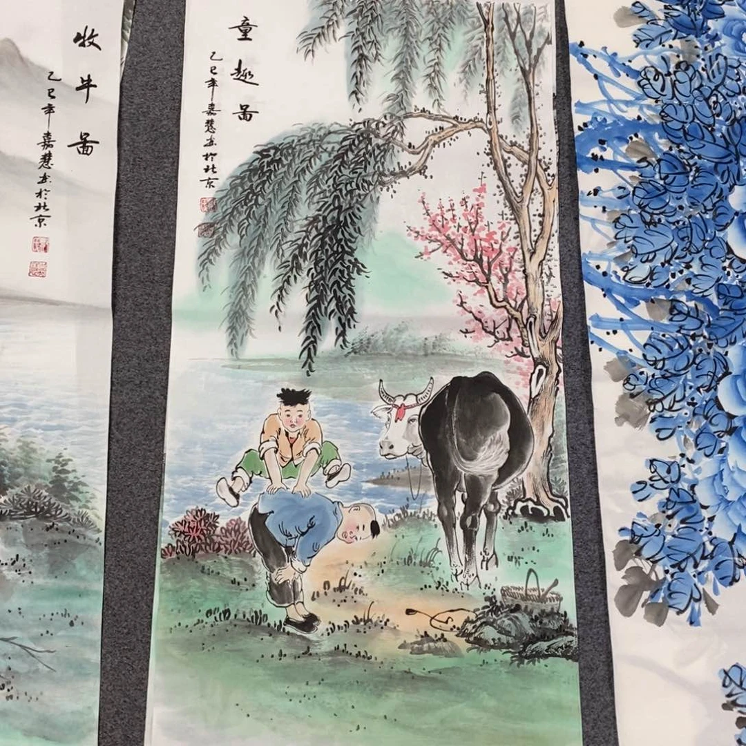 国画尺寸100✖️50三尺手绘画