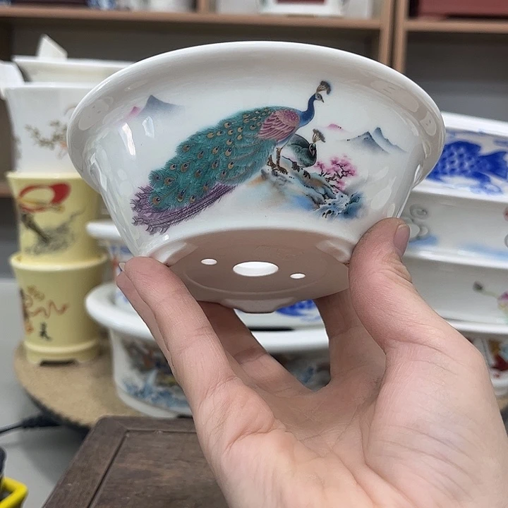 内直径11.5-4微瑕一只花盆