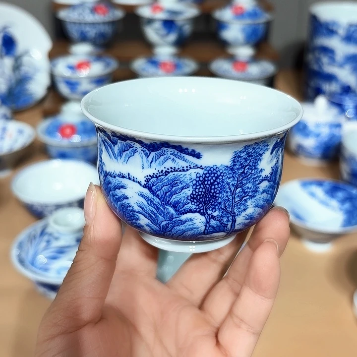 景德镇纯手工手绘单杯