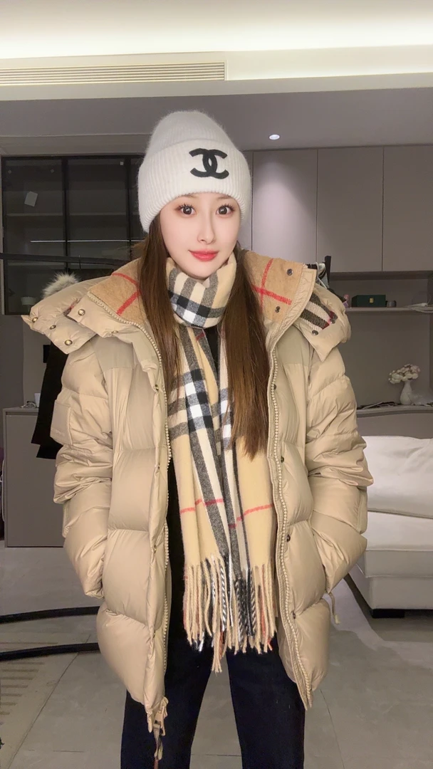 【安妮专属】2024年新款时尚可拆卸袖子冬季情侣款羽绒服4010