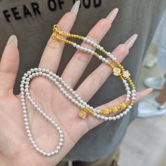 足银银制品 【小北珠宝】足银项链 6-H34X1370