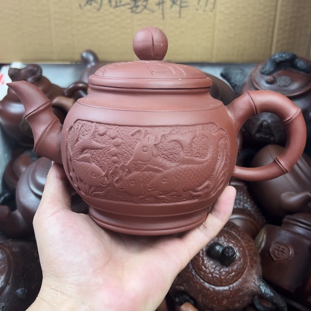 茶壶紫砂宜兴原矿紫砂壶600毫升容量