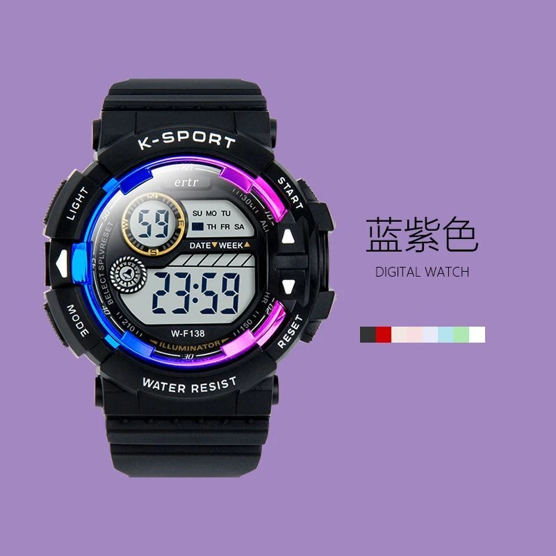 学生手表男款2025新款初中高中生潮流运动青少年夜光儿童电子表女