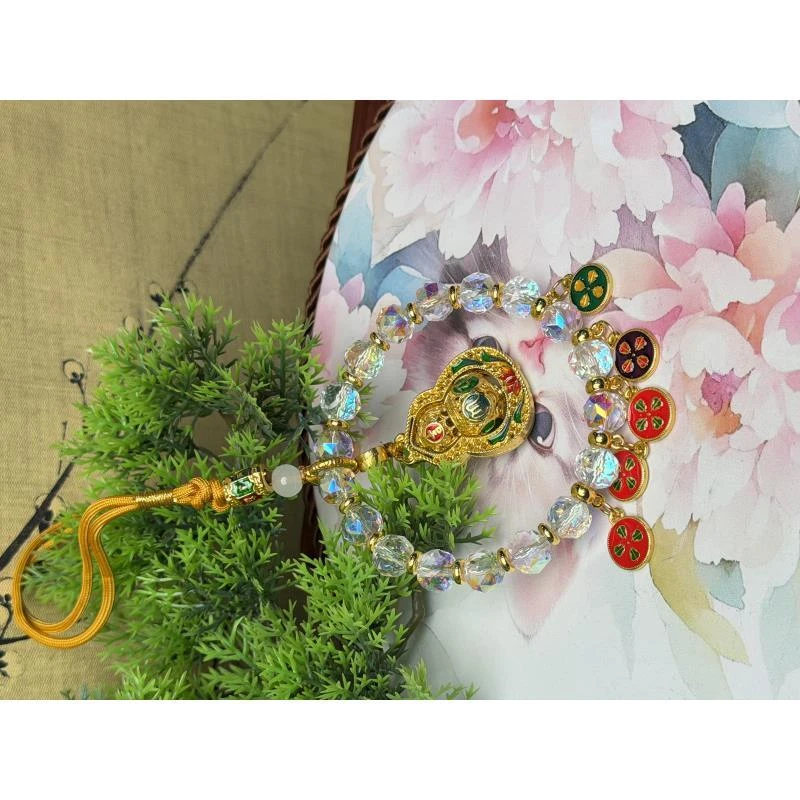 DG-1284-炫彩水晶挂件-运转葫芦车挂件