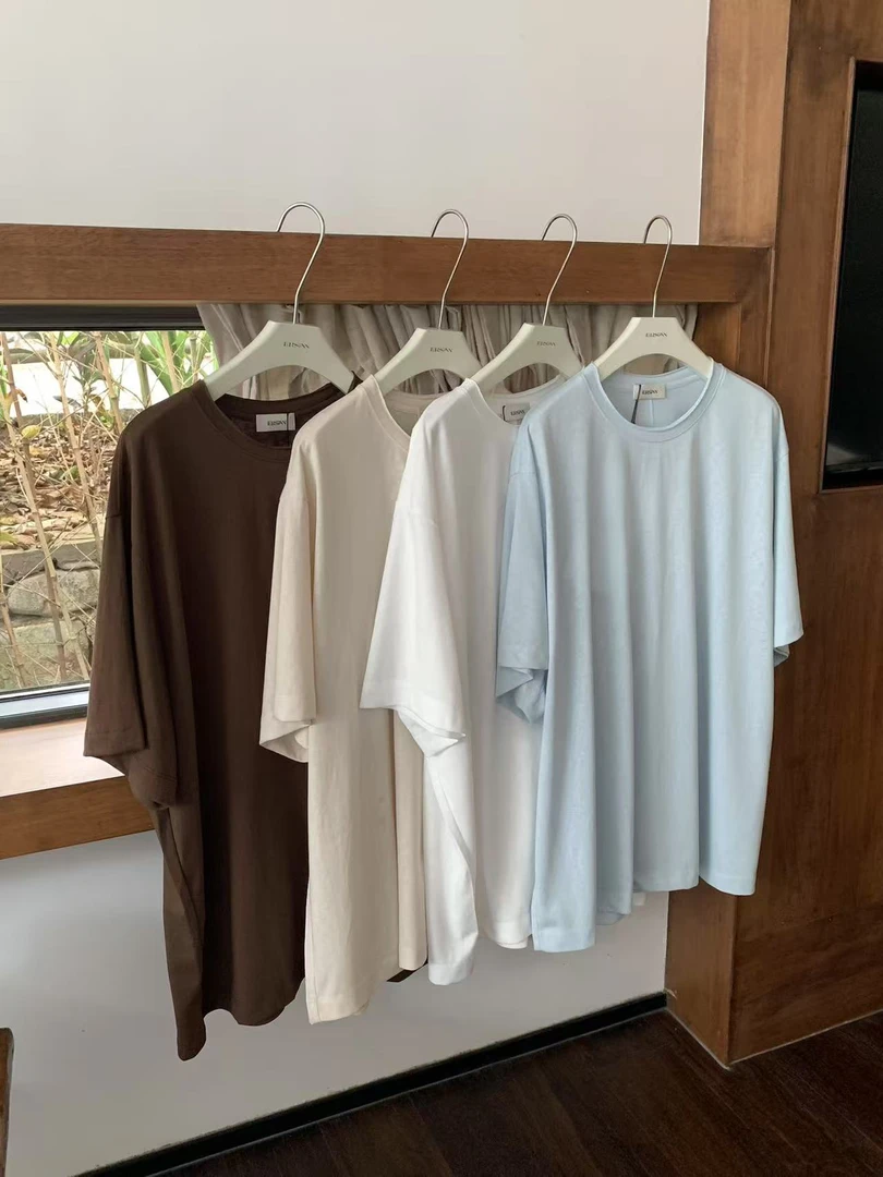 （露露）Ersan#宽松后中缝净版短袖T#7383