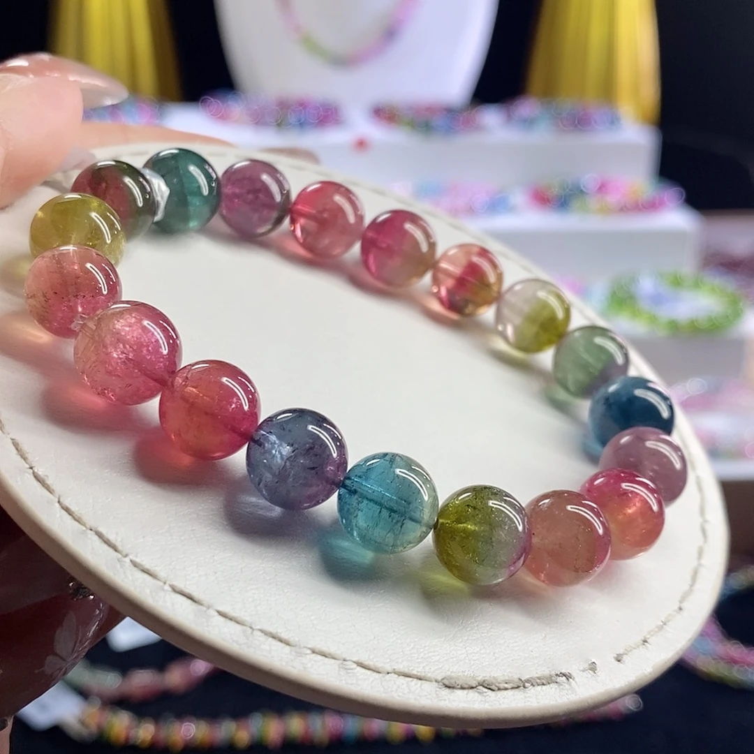 未镶嵌手链碧玺西瓜