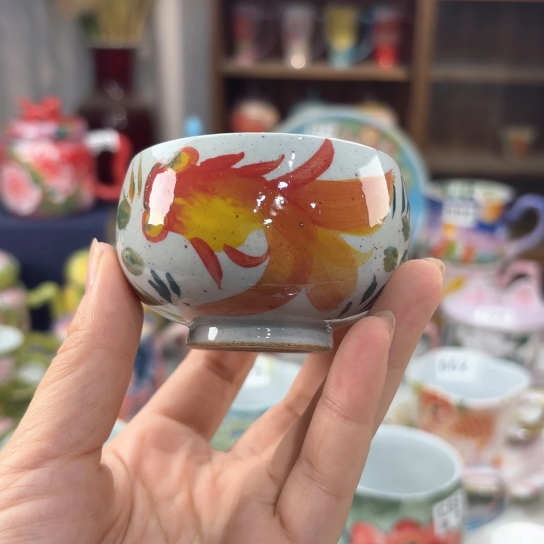 景德镇手绘高温釉下彩陶瓷茶具