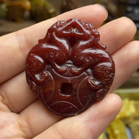 蛇纹石玉未镶嵌颈饰09