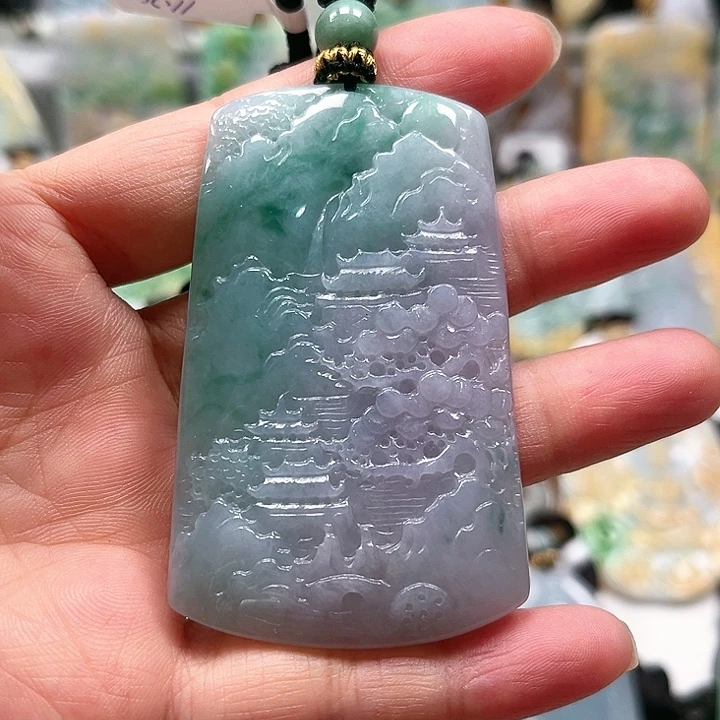 翡翠未镶嵌挂件挂件