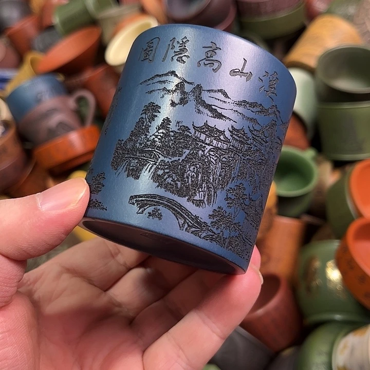 紫砂茶杯全手工紫砂主人杯