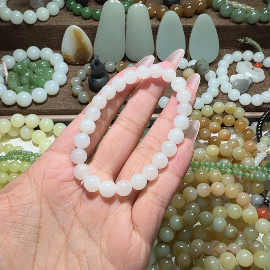 和田玉未镶嵌手链