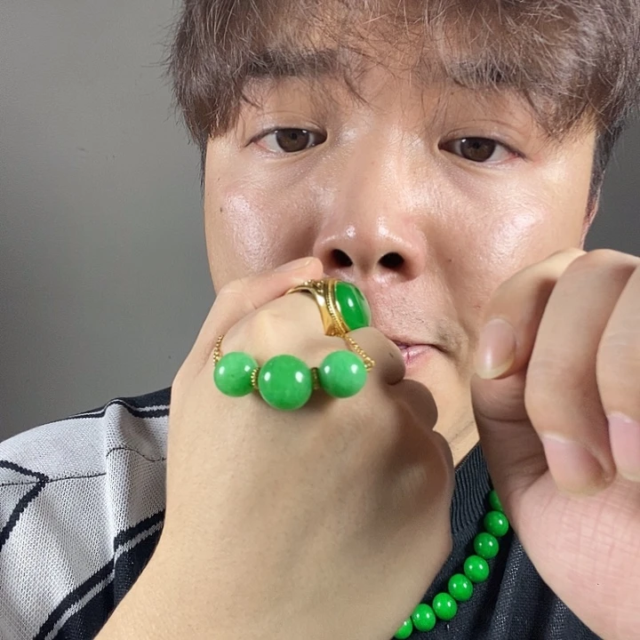 颈饰未镶嵌翡翠三生三世吊坠