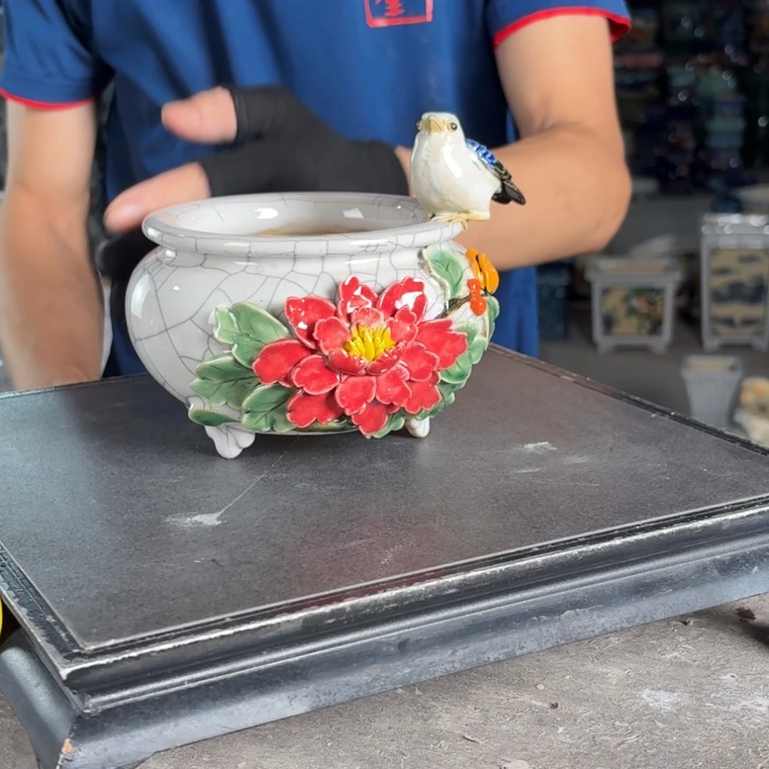 一风堂石湾花盆 内10*7