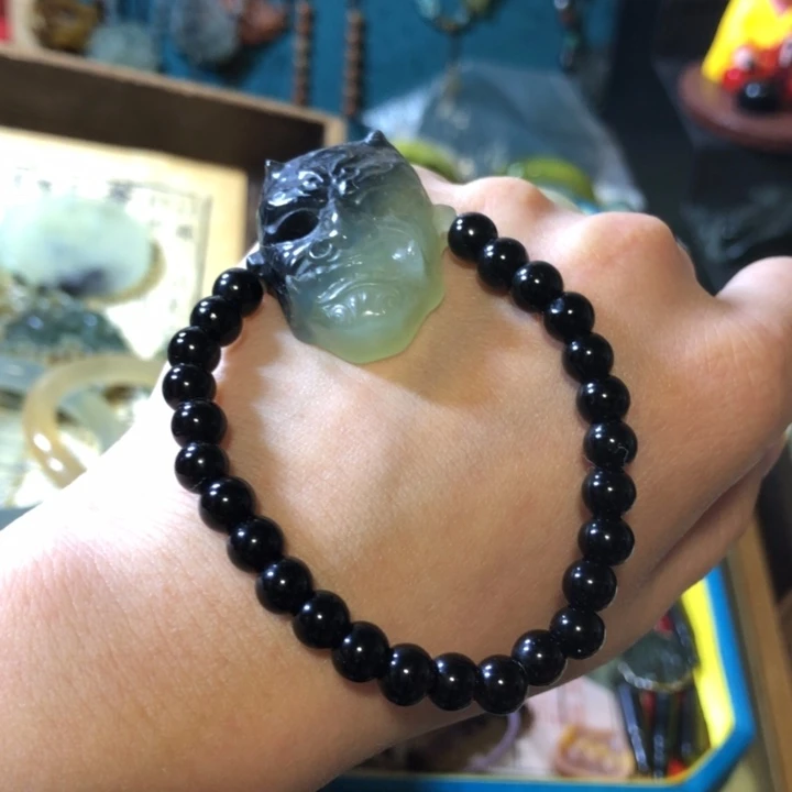 岫玉未镶嵌岫玉岫玉手链