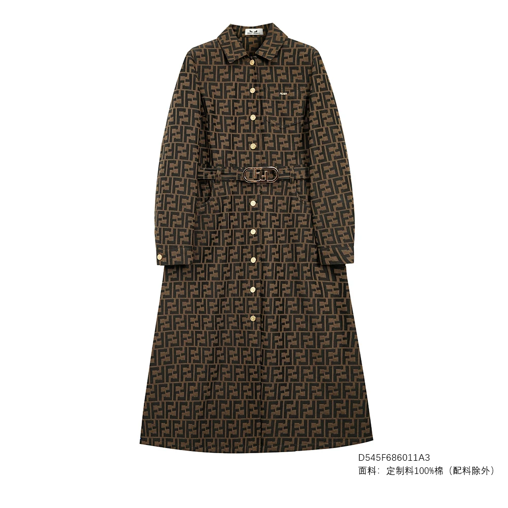 FENDILOR小怪兽25年秋冬款女士连衣裙 D545F686011A