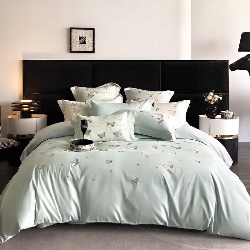 2025春秋款优雅轻奢刺绣四件套--蝴蝶精灵