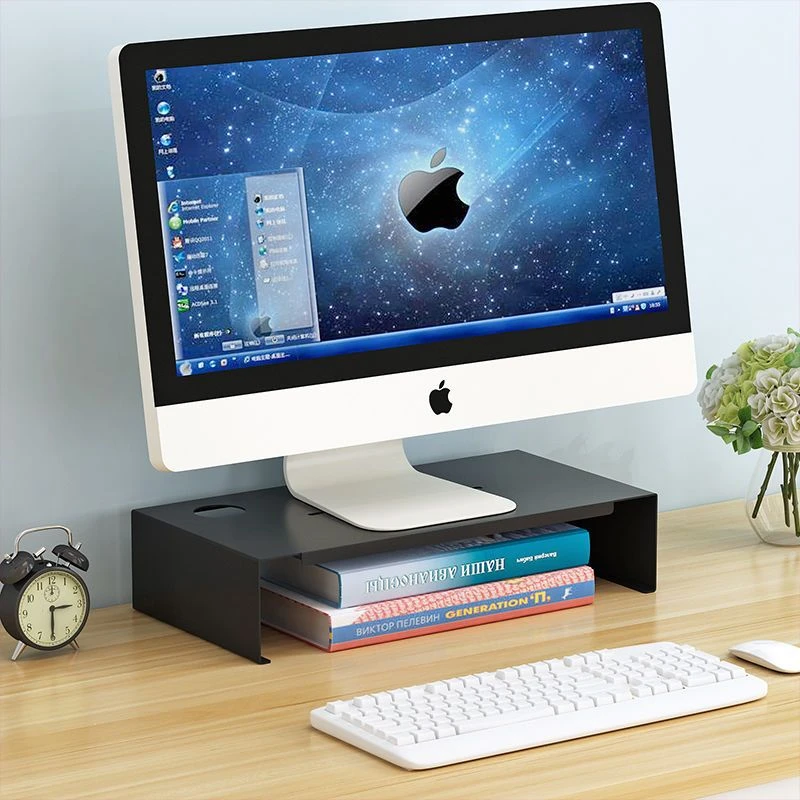 收纳架置物整理架电脑显示器架办公室液晶底座桌面键盘台式散热