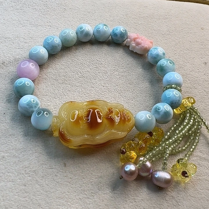 琥珀未镶嵌手链琥珀手串