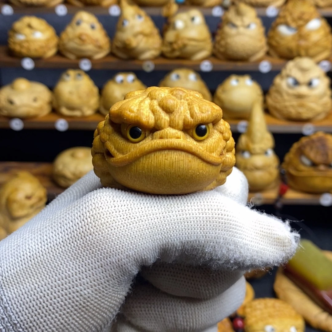 实心竹圆款可爱恶霸