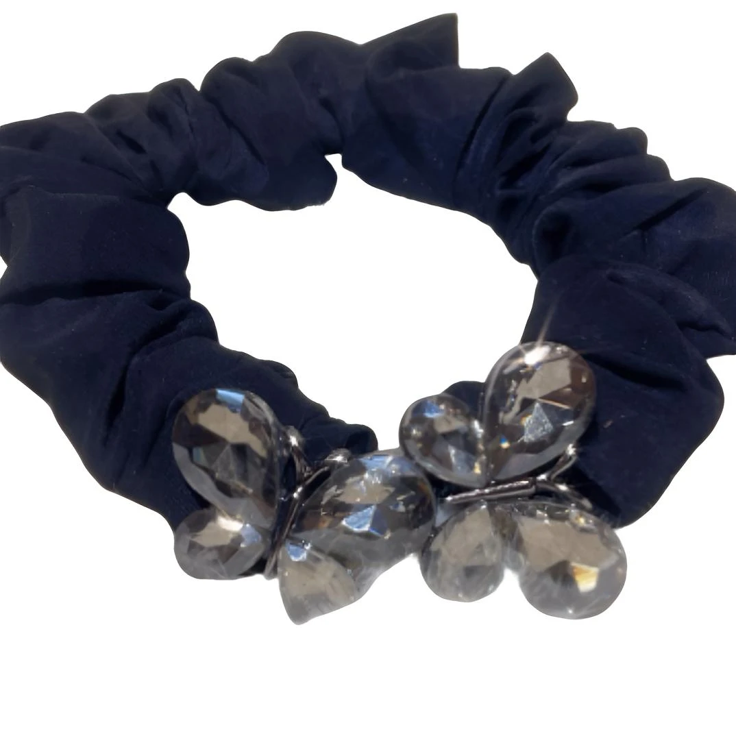 C056韩版发饰新款可爱头绳精致时尚蝴蝶扎马尾丸子头发神发圈头饰