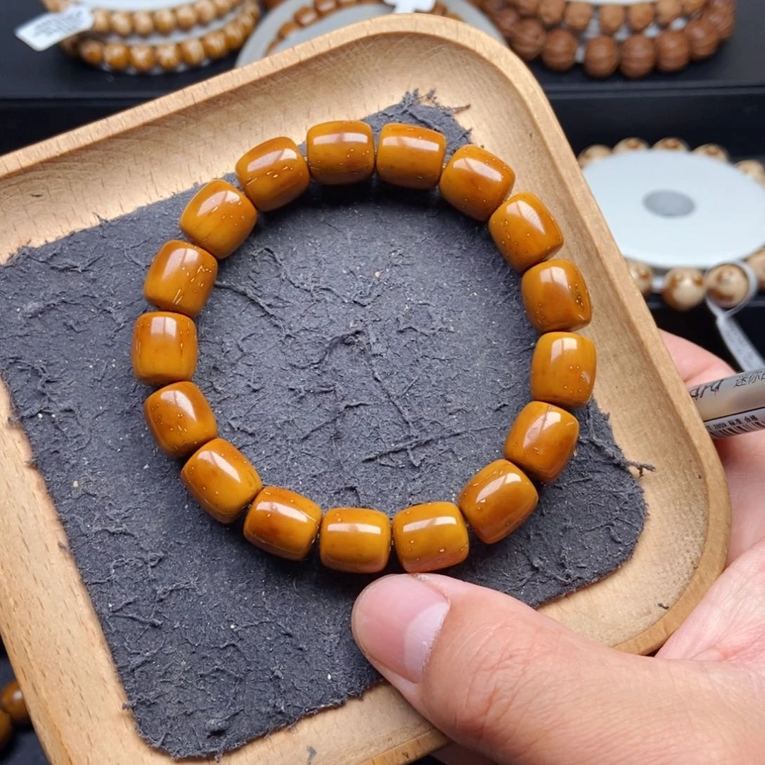 紫金鼠手串11+mm精品黄金甲近实心