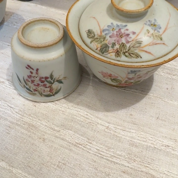 大*儿盖碗加杯子套组茶具