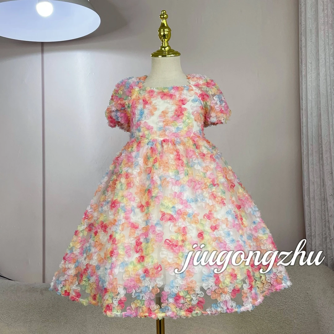 【小翠花】儿童碎花女童洋气宝宝夏季泡泡袖女宝儿童碎花女童洋气