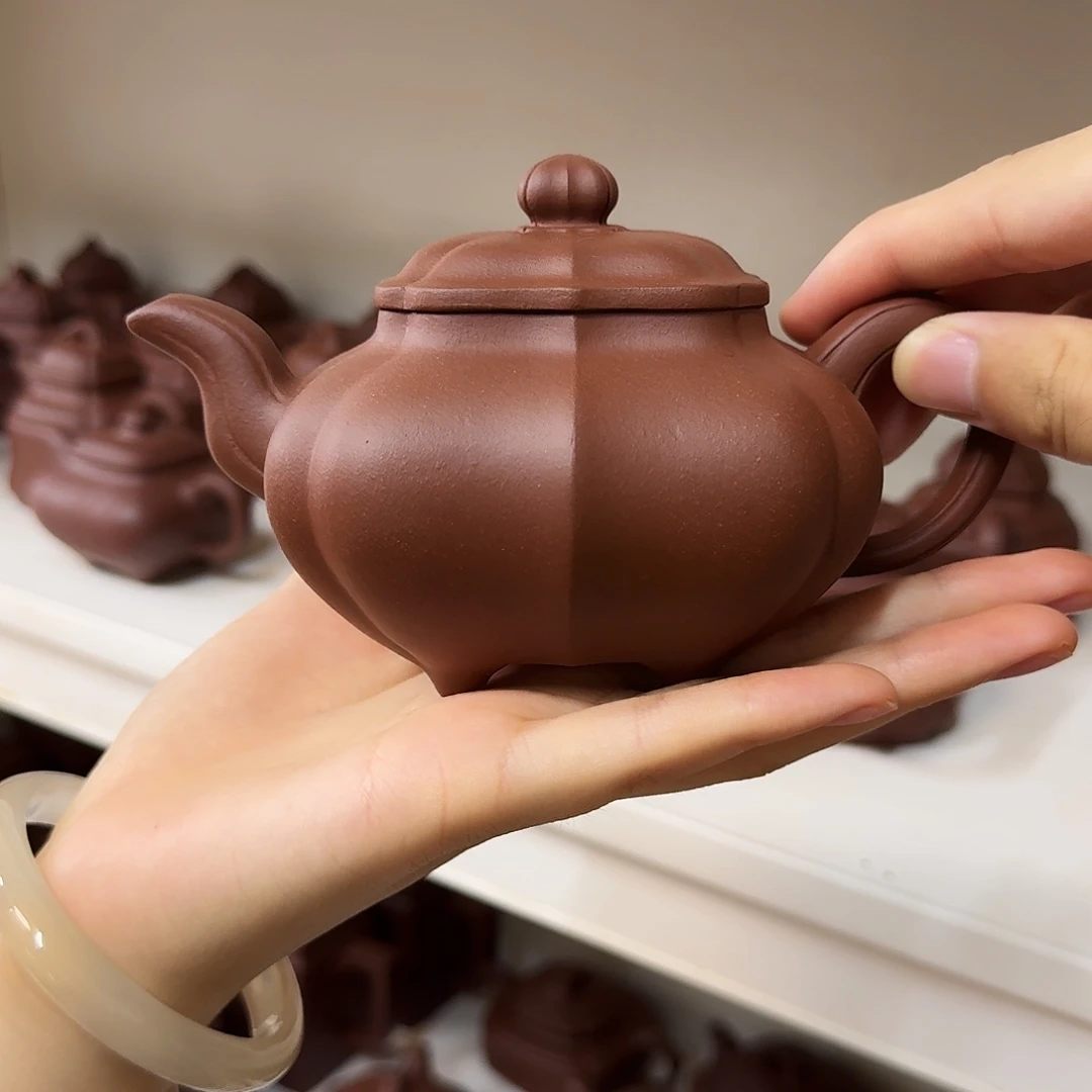 茶壶紫砂紫砂壶筋纹传炉330cc