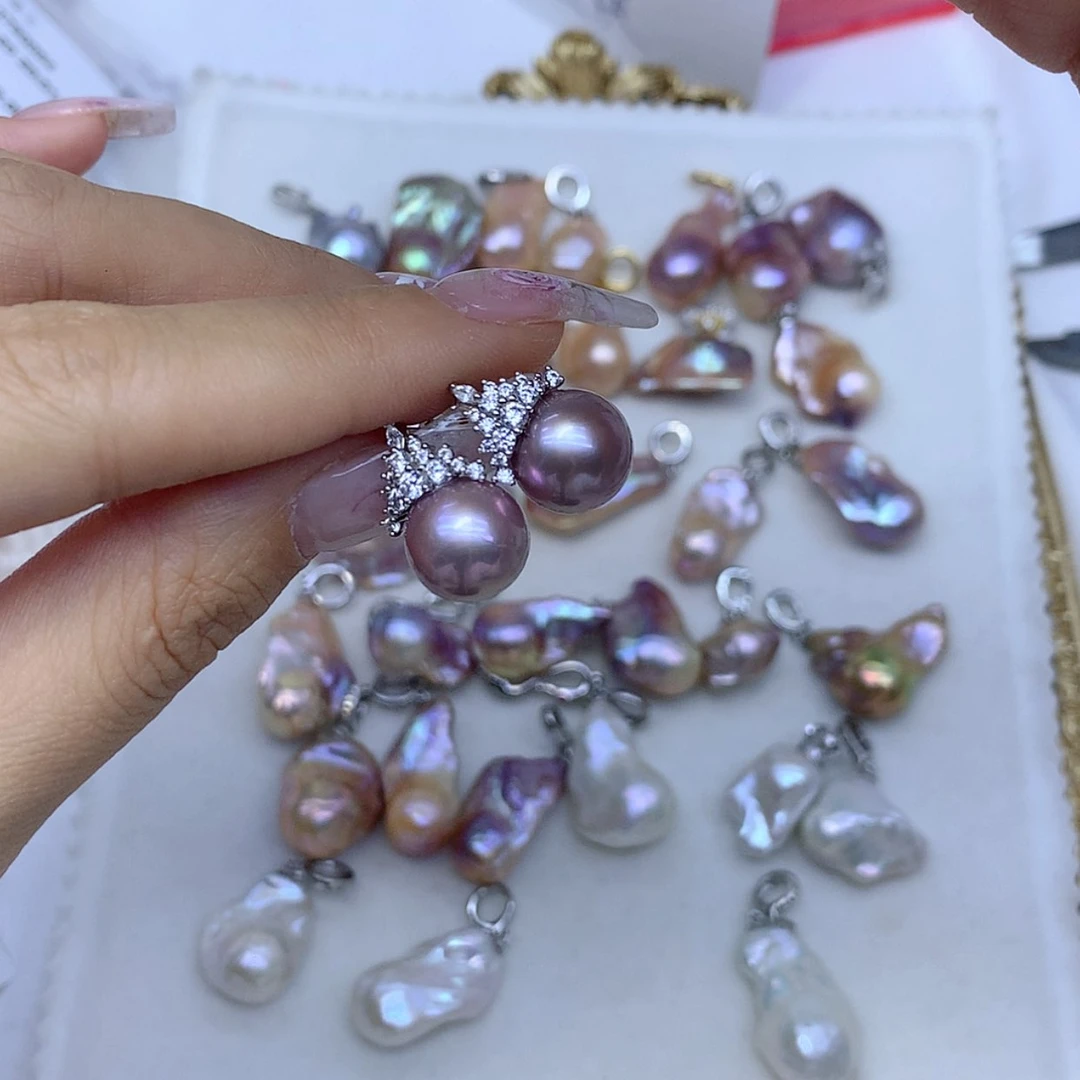 【闪购商品】淡水珍珠耳饰银S925镶嵌