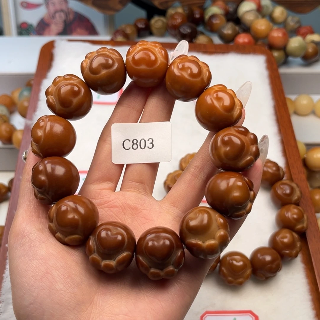 菩提根/象牙果手串P****o22mm通货猫爪一串c803