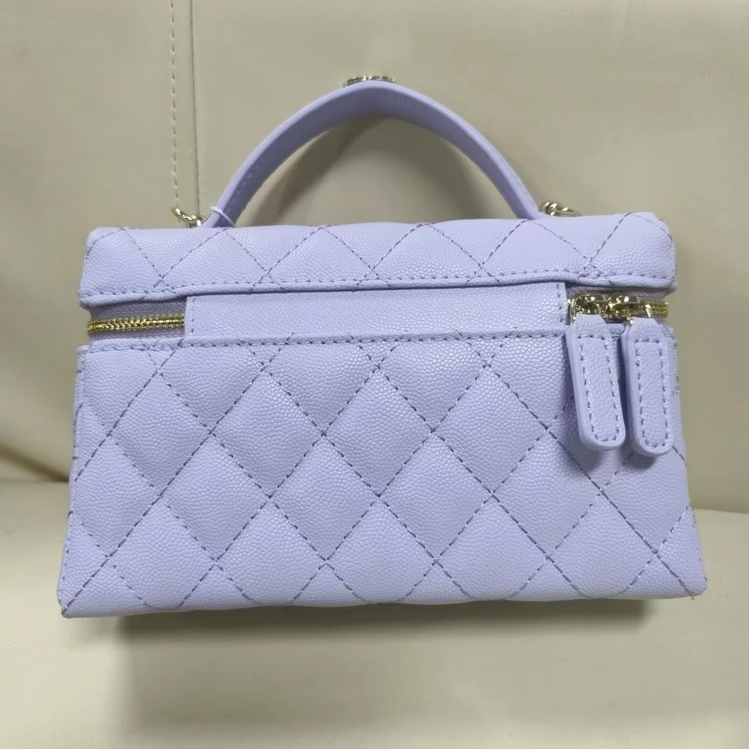 SMVP · 高定奢品 潮流打造真皮女士包时尚手提盒 0597 紫色