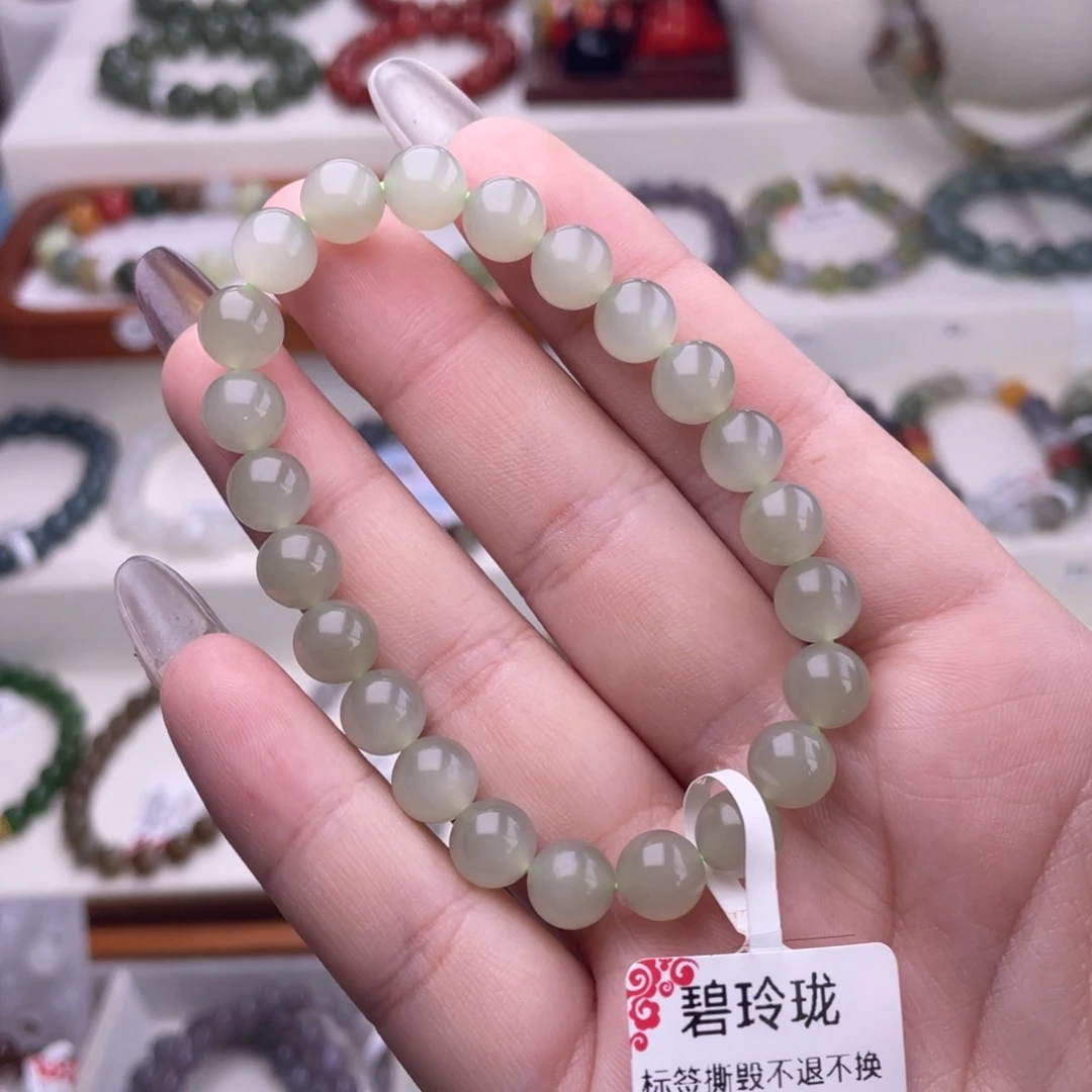 和田玉未镶嵌手串8mm