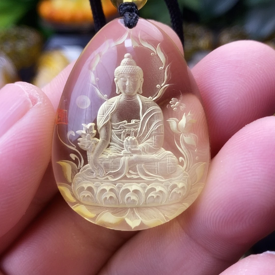 金珀未镶嵌吊坠(不含链)
