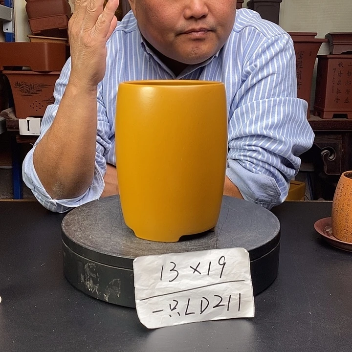 紫砂花盆货号一只LD211