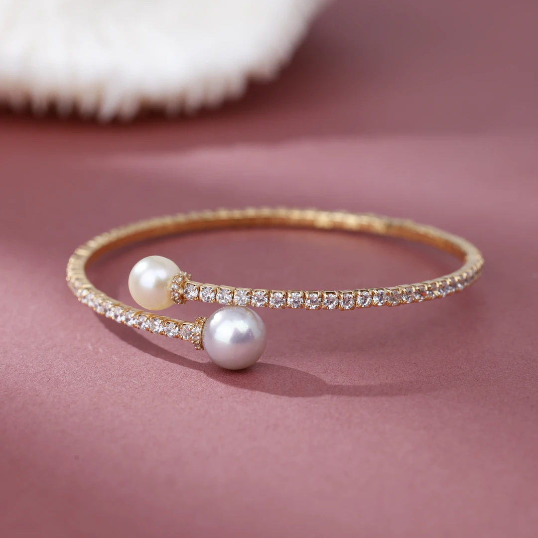 【央博玉】925银akoya海水珍珠手镯-YB94020039-多样性发一|BZZ3