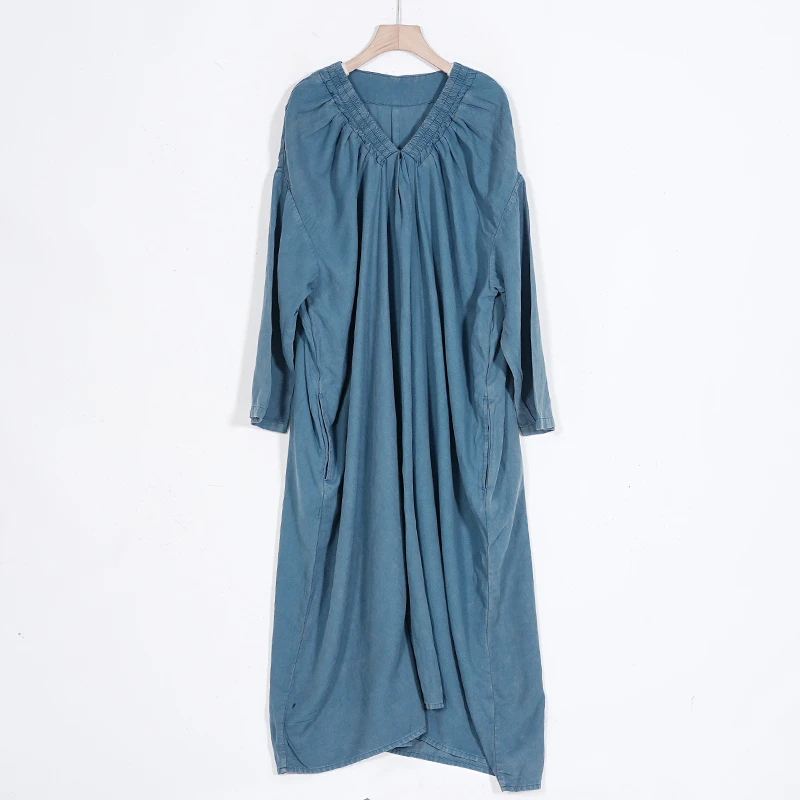 亚麻炒色大袍8438