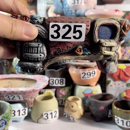 红陶多肉植物花盆