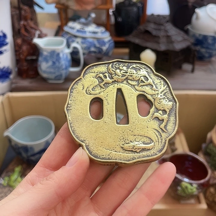 铜中古工艺品摆件