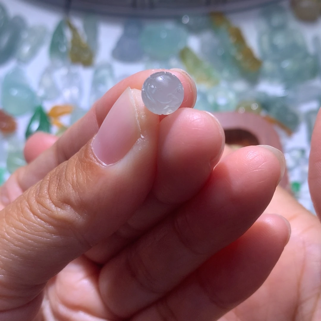 定制翡翠未镶嵌卡8回纹珠