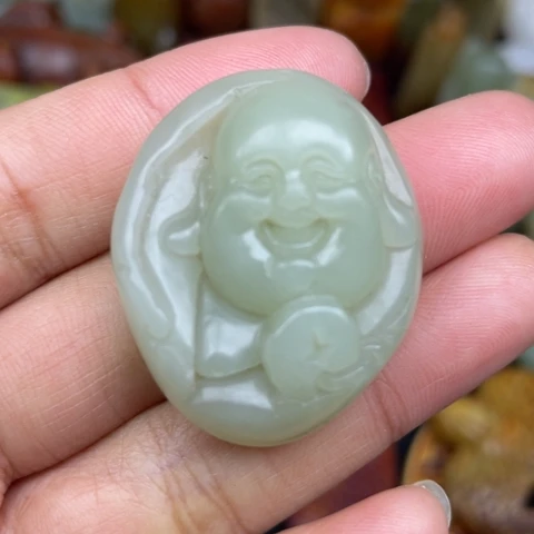 和田玉未镶嵌颈饰70