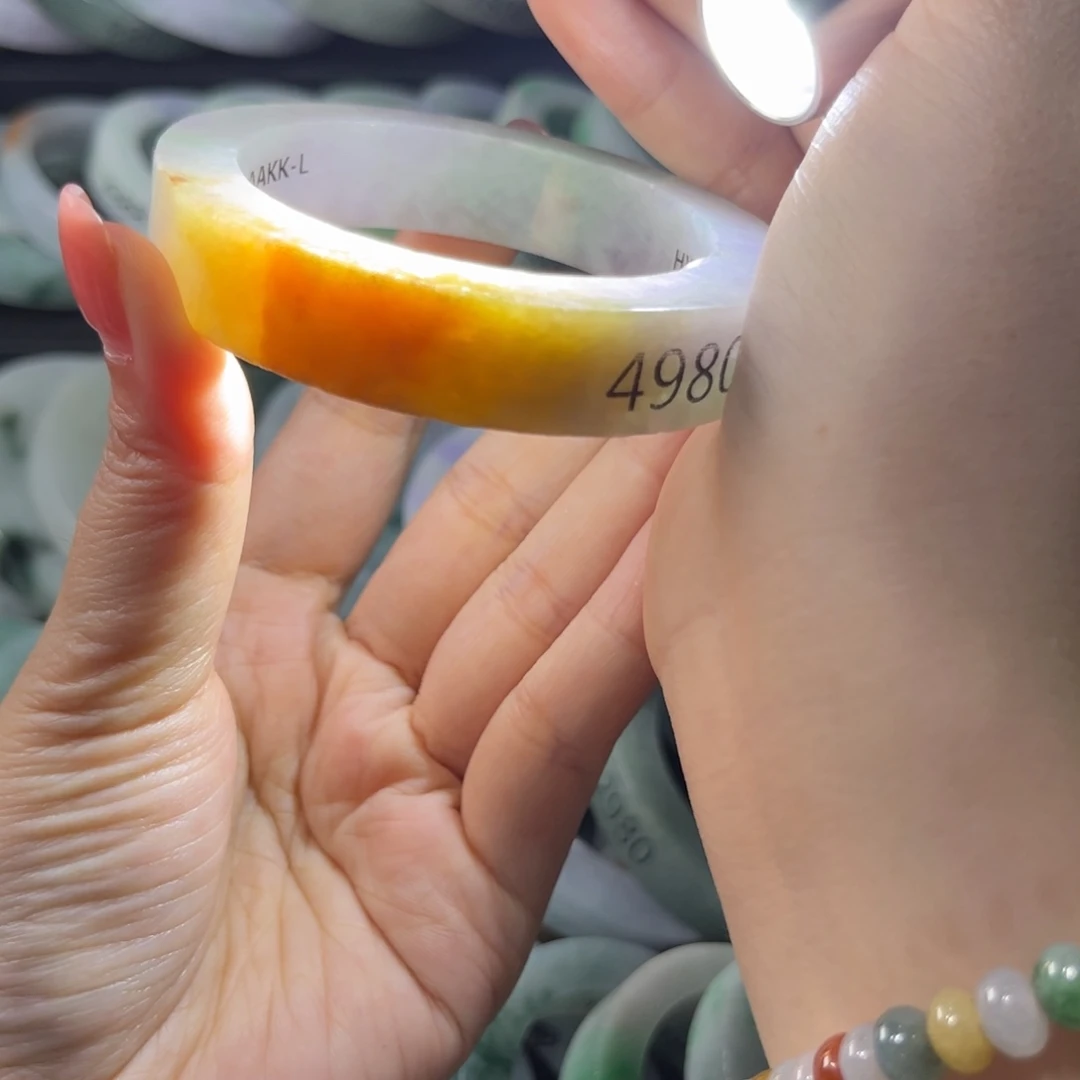定制翡翠未镶嵌翡翠手镯未镶嵌天然翡翠手镯